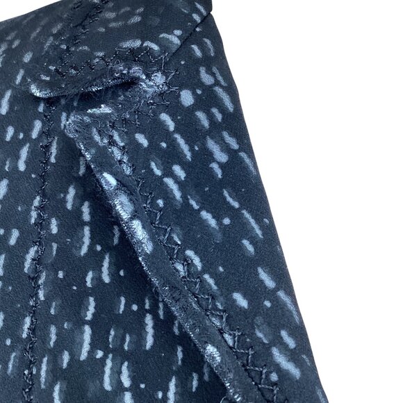 Elie Tahari Black Silk Wool Blend Blazer Size 0 Womens Blazer Jacket Chiffon Raw - Picture 3 of 10